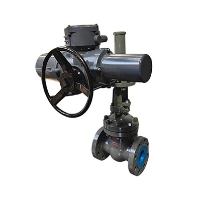 DN100 Rafmagns Bevel Gear WCB hliðarventill